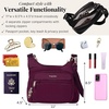 image:imageBaggallini Securtex AntiTheft Crossover Crossbody Bag for Travel 11W x 85H RFID Builtin Wallet Locking ZippersMulberry