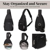 image:imageBaggallini Securtex AntiTheft Daytripper SlingBlack Cheetah Emboss