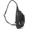 image:imageBaggallini Securtex AntiTheft Multi Zip Sling  Lightweight 86x152 Travel Bag with Locking Zippers amp RFID ProtectionBlack