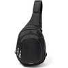 image:imageBaggallini Securtex AntiTheft Multi Zip Sling  Lightweight 86x152 Travel Bag with Locking Zippers amp RFID ProtectionBlack