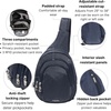 image:imageBaggallini Securtex AntiTheft Multi Zip Sling  Lightweight 86x152 Travel Bag with Locking Zippers amp RFID ProtectionFrench Navy