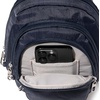 image:imageBaggallini Securtex AntiTheft Multi Zip Sling  Lightweight 86x152 Travel Bag with Locking Zippers amp RFID ProtectionFrench Navy