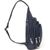 image:imageBaggallini Securtex AntiTheft Multi Zip Sling  Lightweight 86x152 Travel Bag with Locking Zippers amp RFID ProtectionFrench Navy