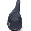 image:imageBaggallini Securtex AntiTheft Multi Zip Sling  Lightweight 86x152 Travel Bag with Locking Zippers amp RFID ProtectionFrench Navy