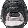 image:imageBaggallini Securtex AntiTheft Multi Zip Sling  Lightweight 86x152 Travel Bag with Locking Zippers amp RFID ProtectionMidnight Blossom