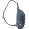 image:imageBaggallini Securtex AntiTheft Multi Zip Sling  Lightweight 86x152 Travel Bag with Locking Zippers amp RFID ProtectionMist
