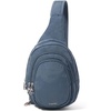 image:imageBaggallini Securtex AntiTheft Multi Zip Sling  Lightweight 86x152 Travel Bag with Locking Zippers amp RFID ProtectionMist