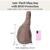image:imageBaggallini Securtex AntiTheft Multi Zip Sling  Lightweight 86x152 Travel Bag with Locking Zippers amp RFID ProtectionPortobello