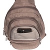 image:imageBaggallini Securtex AntiTheft Multi Zip Sling  Lightweight 86x152 Travel Bag with Locking Zippers amp RFID ProtectionPortobello
