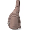 image:imageBaggallini Securtex AntiTheft Multi Zip Sling  Lightweight 86x152 Travel Bag with Locking Zippers amp RFID ProtectionPortobello