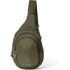 image:imageBaggallini Securtex AntiTheft Multi Zip Sling  Lightweight 86x152 Travel Bag with Locking Zippers amp RFID ProtectionThyme