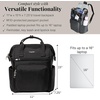 image:imageBaggallini Securtex AntiTheft Windsor Backpack for Travel Work amp College RFID amp Locking Zipper Up to 16 LaptopBlack