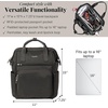 image:imageBaggallini Securtex AntiTheft Windsor Backpack for Travel Work amp College RFID amp Locking Zipper Up to 16 LaptopCharcoal
