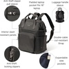 image:imageBaggallini Securtex AntiTheft Windsor Backpack for Travel Work amp College RFID amp Locking Zipper Up to 16 LaptopCharcoal
