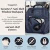 image:imageBaggallini Securtex AntiTheft Windsor Backpack for Travel Work amp College RFID amp Locking Zipper Up to 16 LaptopFrench Navy