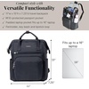 image:imageBaggallini Securtex AntiTheft Windsor Backpack for Travel Work amp College RFID amp Locking Zipper Up to 16 LaptopFrench Navy