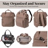 image:imageBaggallini Securtex AntiTheft Windsor Backpack for Travel Work amp College RFID amp Locking Zipper Up to 16 LaptopPortobello