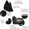 image:imageBaggallini Securtex Antitheft Crossover Crossbody Bag 11w X 85h Rfid Builtin Wallet Locking ZippersBlack