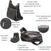 image:imageBaggallini Securtex Antitheft Crossover Crossbody Bag 11w X 85h Rfid Builtin Wallet Locking ZippersCharcoal