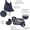 image:imageBaggallini Securtex Antitheft Crossover Crossbody Bag 11w X 85h Rfid Builtin Wallet Locking ZippersFrench Navy
