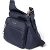 image:imageBaggallini Securtex Antitheft Crossover Crossbody Bag 11w X 85h Rfid Builtin Wallet Locking ZippersFrench Navy