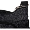 image:imageBaggallini Securtex Antitheft Crossover Crossbody Bag 11w X 85h Rfid Builtin Wallet Locking ZippersMidnight Blossom Print