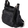 image:imageBaggallini Securtex Antitheft Crossover Crossbody Bag 11w X 85h Rfid Builtin Wallet Locking ZippersMidnight Blossom Print