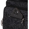 image:imageBaggallini Securtex Antitheft Crossover Crossbody Bag 11w X 85h Rfid Builtin Wallet Locking ZippersMidnight Blossom Print