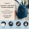 image:imageBaggallini Securtex Antitheft Vacation Travel Backpack 10x13 SlashResistant Nylon Daypack wRFID BlackBlack