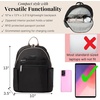 image:imageBaggallini Securtex Antitheft Vacation Travel Backpack 10x13 SlashResistant Nylon Daypack wRFID BlackBlackNeutral