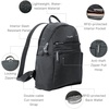 image:imageBaggallini Securtex Antitheft Vacation Travel Backpack 10x13 SlashResistant Nylon Daypack wRFID BlackCharcoal