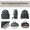 image:imageBaggallini Securtex Antitheft Vacation Travel Backpack 10x13 SlashResistant Nylon Daypack wRFID BlackCharcoal