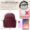 image:imageBaggallini Securtex Antitheft Vacation Travel Backpack 10x13 SlashResistant Nylon Daypack wRFID BlackJamDusty Mauve