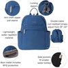 image:imageBaggallini Securtex Antitheft Vacation Travel Backpack 10x13 SlashResistant Nylon Daypack wRFID BlackLapis
