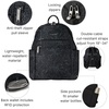 image:imageBaggallini Securtex Antitheft Vacation Travel Backpack 10x13 SlashResistant Nylon Daypack wRFID BlackMidnight Blossom