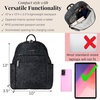 image:imageBaggallini Securtex Antitheft Vacation Travel Backpack 10x13 SlashResistant Nylon Daypack wRFID BlackMidnight Blossom
