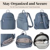 image:imageBaggallini Securtex Antitheft Vacation Travel Backpack 10x13 SlashResistant Nylon Daypack wRFID BlackMist