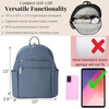 image:imageBaggallini Securtex Antitheft Vacation Travel Backpack 10x13 SlashResistant Nylon Daypack wRFID BlackMist