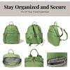 image:imageBaggallini Securtex Antitheft Vacation Travel Backpack 10x13 SlashResistant Nylon Daypack wRFID BlackMoss