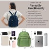 image:imageBaggallini Securtex Antitheft Vacation Travel Backpack 10x13 SlashResistant Nylon Daypack wRFID BlackMoss