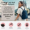 image:imageBaggallini Securtex Antitheft Vacation Travel Backpack 10x13 SlashResistant Nylon Daypack wRFID BlackMoss
