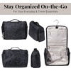 image:imageBaggallini Small Toiletry Kit  Lightweight 5x8 Inch Makeup BagMidnight Blossom Print
