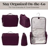 image:imageBaggallini Small Toiletry Kit  Lightweight 5x8 Inch Makeup BagMulberry