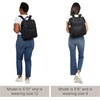 image:imageBaggallini Soho Backpack  Travel Laptop Backpack for Women  Lightweight WaterResistant Luggage Bag BlackBlack Twill