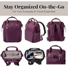 image:imageBaggallini Soho Backpack  Travel Laptop Backpack for Women  Lightweight WaterResistant Luggage Bag BlackMulberry