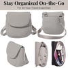 image:imageBaggallini Swift Flap Mini CrossbodyBlite Silver Sand