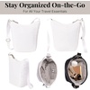 image:imageBaggallini Swift Mini Crossbody Bag for Women  45x7 Small Travel Purse with Crossbody Strap and RFIDBlite Bright White