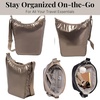 image:imageBaggallini Swift Mini Crossbody Bag for Women  45x7 Small Travel Purse with Crossbody Strap and RFIDCopper Metallic