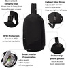 image:imageBaggallini Swift Sling  Lightweight 725x 125 Crossbody Sling Backpack with ConvertibleBlite Black