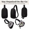 image:imageBaggallini Swift Sling  Lightweight 725x 125 Crossbody Sling Backpack with ConvertibleBlite Black